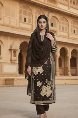 Chingaari Muslin Printed Kurta Fabric