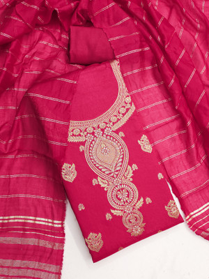 Nayanthara Trends Jacquard Embroidered Salwar Suit Material