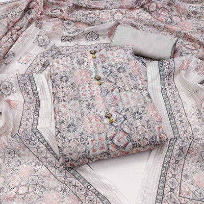 Peachmode Linen Printed Salwar Suit Material