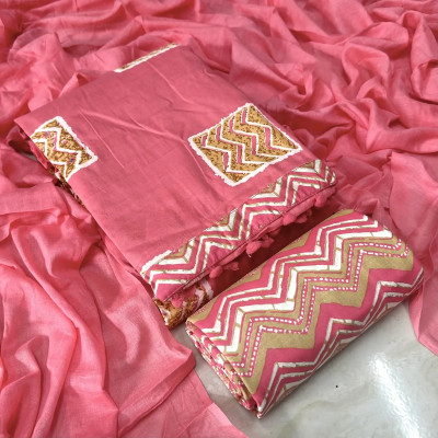 shriji fashion Pure Cotton Printed Salwar Suit Material