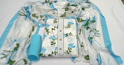 Shree paras creation Cotton Blend Printed Salwar Suit Material
