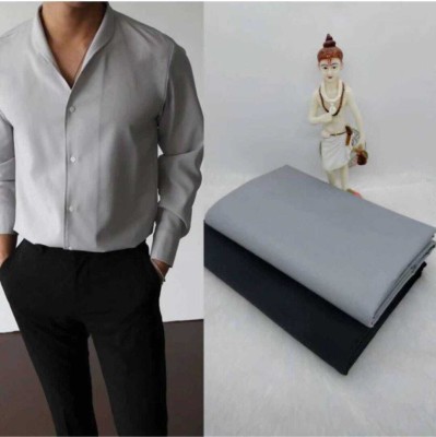 XEIRA Cotton Blend Solid Shirt & Trouser Fabric