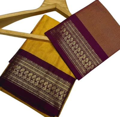 PRIHAL ART Cotton Silk Self Design Kurta & Churidar Material