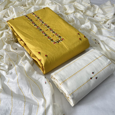 krishna boutique Pure Cotton Printed Salwar Suit Material