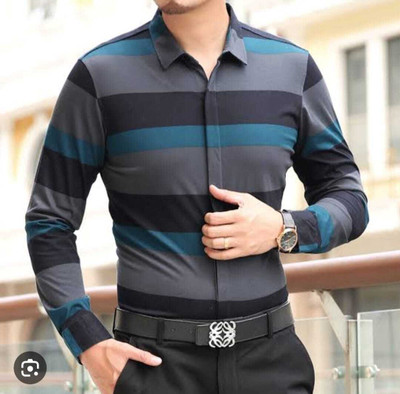 WELE DERBIES Cotton Blend Printed Shirt Fabric