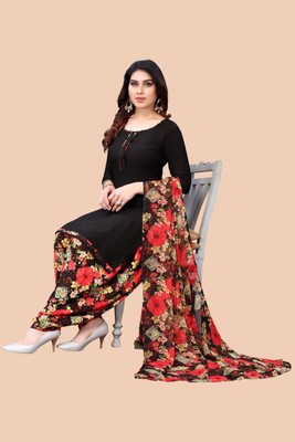 AYKA CLOTHINGS Crepe Printed Kurta & Churidar Material