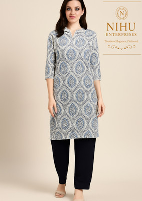 NIHU ENTERPRISE Cotton Silk Printed Multi-purpose Fabric