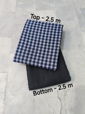 m a enterprises Wool Checkered Kurta Fabric