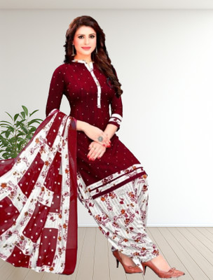 Kaan Crepe Printed Salwar Suit Material