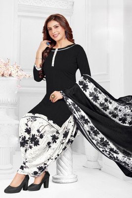 S kay silk mills Crepe Printed Salwar Suit Material