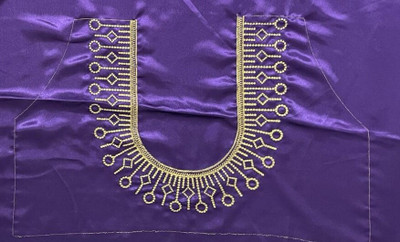 Soundarya Silk Blend Embroidered, Self Design Blouse Material