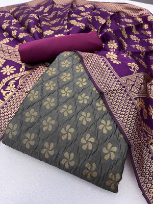 SWDHRM Jacquard Printed Salwar Suit Material