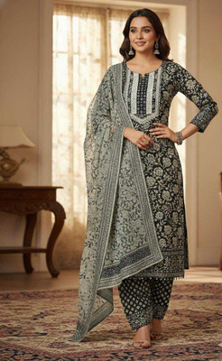 Chingaari Pure Cotton Floral Print Kurta Fabric