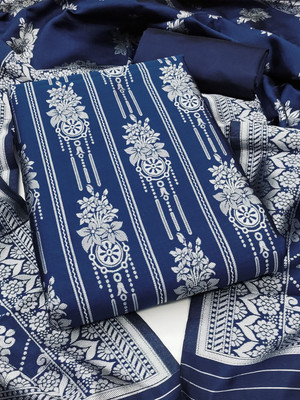 Ethnic Junction Silk Blend Embellished Salwar Suit Material