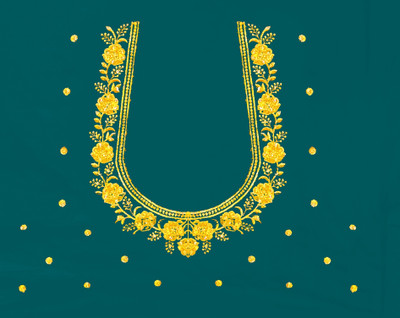 ORIGINEXCLUSIVE Art Silk Embroidered Blouse Material