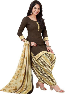 djn creation Crepe Printed Salwar Suit Material