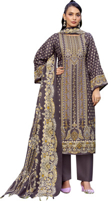 DRAVINAM Trends Wool Printed Salwar Suit Material