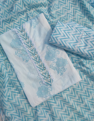 ABODH COLOURS Pure Cotton Printed Salwar Suit Material