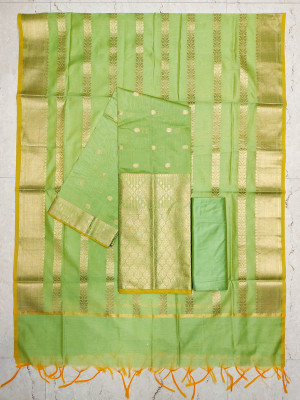 The SDF India Cotton Silk Self Design Salwar Suit Material