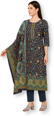 ShEmpire Wool Printed Salwar Suit Material