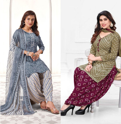 HouseOfCommon Crepe Printed Salwar Suit Material