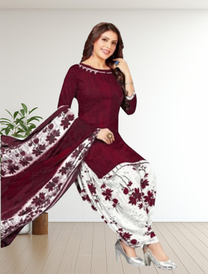 THIRA Crepe Printed Salwar Suit Material