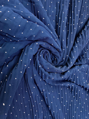 KRISHNAM TRENDS Georgette Self Design Multipurpose Running Fabric