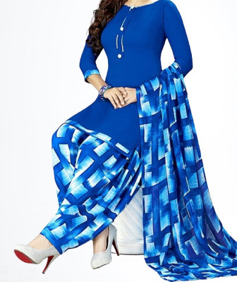 YASHIKA Crepe Printed Salwar Suit Material