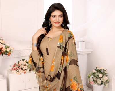 SAPTAPADI DESIGNER Crepe Printed Salwar Suit Material