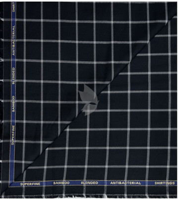 Siyaram's Cotton Blend Checkered Shirt Fabric