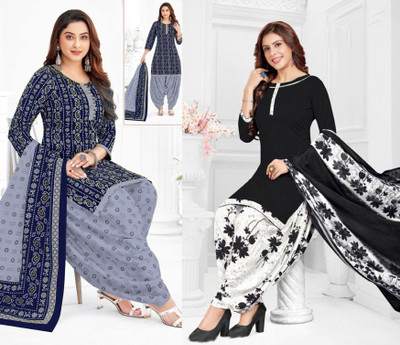 HouseOfCommon Crepe Self Design Salwar Suit Material