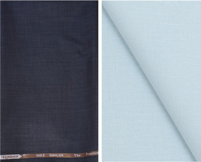KUNDAN SULZ GWALIOR Polycotton Self Design Shirt & Trouser Fabric