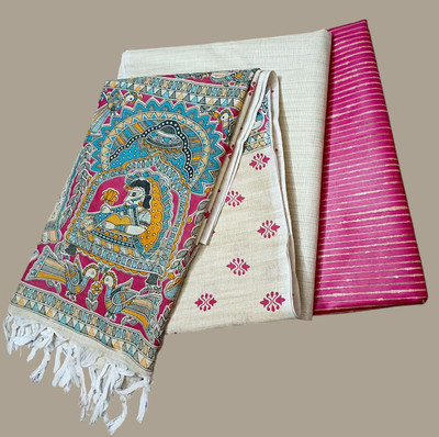 Manikant Handloom Cotton Silk Printed Salwar Suit Material