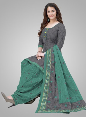 Nikshi Crepe Self Design Salwar Suit Material