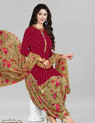 Sarvagny Crepe Printed Salwar Suit Material