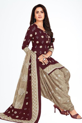 HouseOfCommon Crepe Floral Print Salwar Suit Material