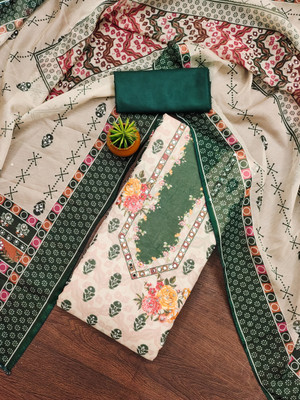 Sindharat Fashion Organza Printed Salwar Suit Material