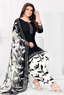 STYLEVEDA Crepe Printed Salwar Suit Material