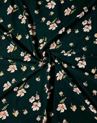 JESVI Crepe Floral Print Kurta Fabric