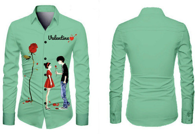 MAME CREATION Polyester Printed Shirt Fabric