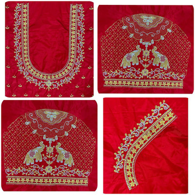 VLIPCARTZ Cotton Silk Embroidered Blouse Material