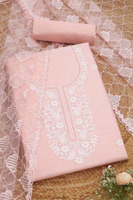 soch Chanderi Embroidered Salwar Suit Material