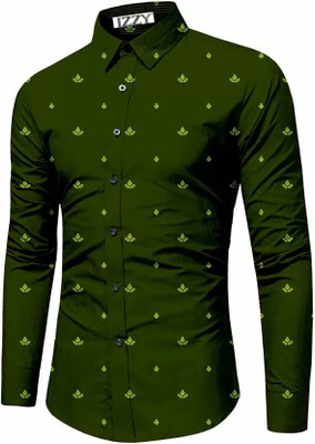 KUNJANFASHION Cotton Blend Printed Shirt Fabric