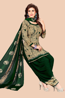 Wonaya Fab Crepe Printed Salwar Suit Material