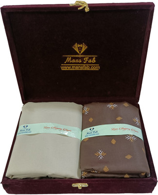 Mansfab Cotton Blend Printed Shirt & Trouser Fabric