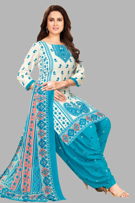 SHREE JEENMATA COLLECTION Pure Cotton Printed Kurta & Patiyala Material