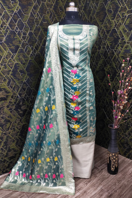 ARISHTA Art Silk Printed Kurta & Palazzo Material