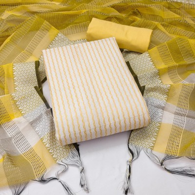 Apnisha Pure Cotton Striped Salwar Suit Material