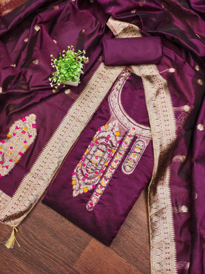 Divastri Jacquard Self Design Salwar Suit Material