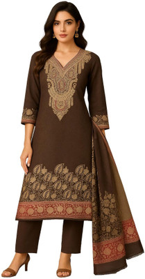 Rosaniya Wool Printed Salwar Suit Material